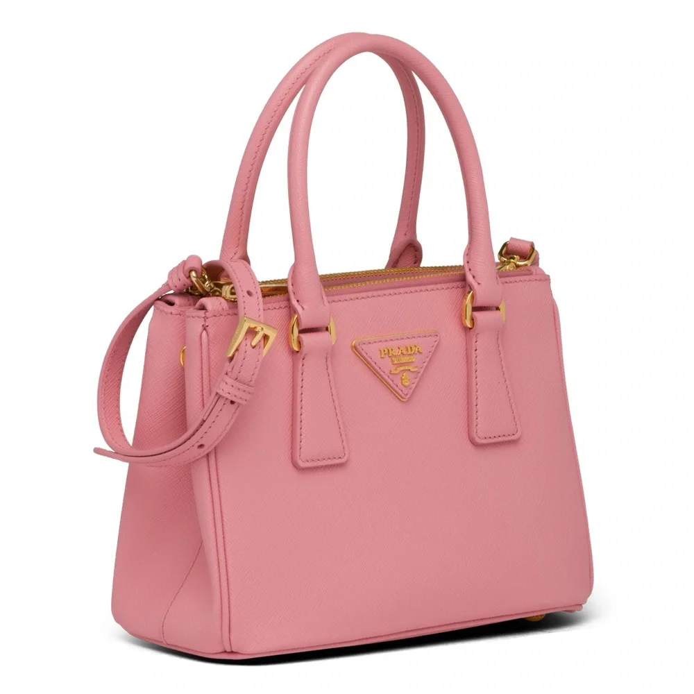MSRP$4000 LIKE NEW Rare! Authenticated Prada GALLERIA Pink Mini/Small/MACRO Bag - Picture 3 of 16